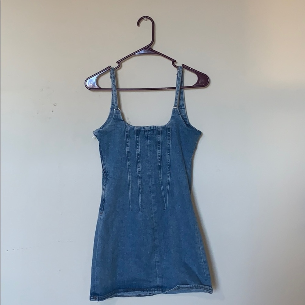 Denim Overall Dress
